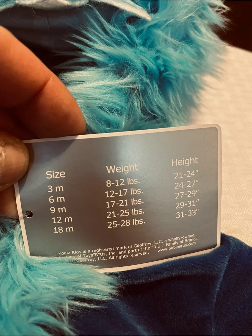 Koala Kids Baby Blue Monster Halloween Costume Size 3 Months – New With Tags